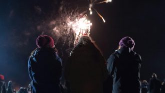 Fun with friends at Tring Fireworks 2018